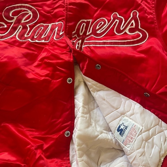 MLB Texas Rangers vintage Starter jacket retro 90s 80s XL Correa Seagar Seager - Picture 2 of 13